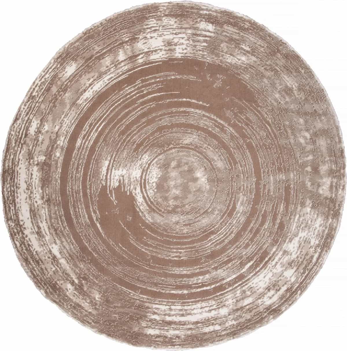 Ковер KARMEN HALI SAFIR 00843A BROWN / BROWN Круг Круг 2.34x2.34м