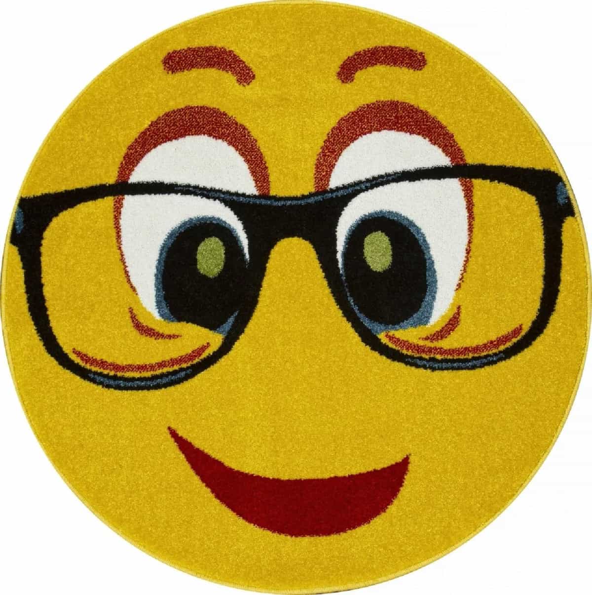 Ковер Merinos SMILE NC14 Овальная Yellow Круг 1x1м