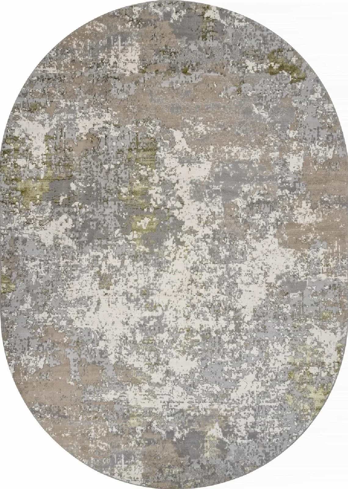 Ковер Merinos LIMAN F163 Овальная Cream-Green Овал 2x2.9м