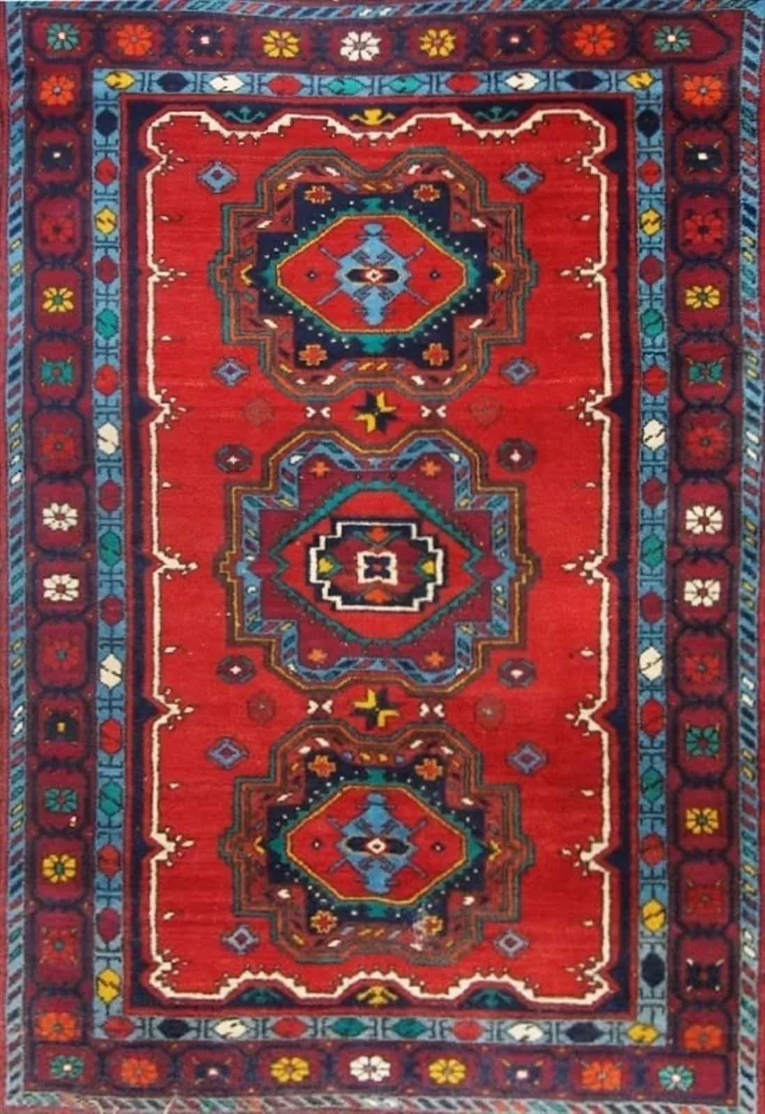 Табасаранский ковер ручной работы Ерси 1.28x1.97м