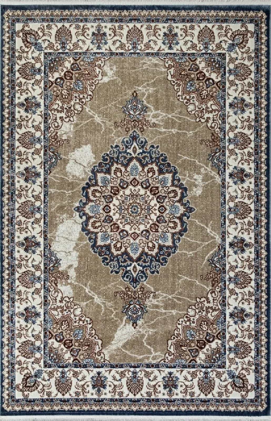 Ковер ALPIN ASADU 00633A D.BLUE FDY / BEIGE FDY 3x4м