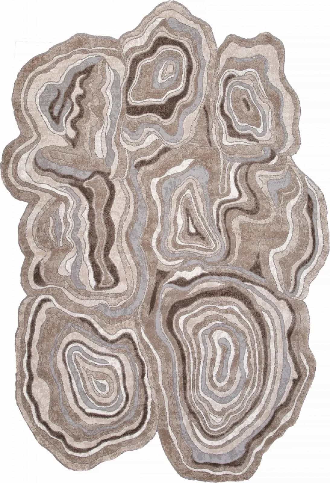 Ковер KARMEN HALI SAFIR 00841C Прямоугольная Grey-Brown 1.56x2.3м