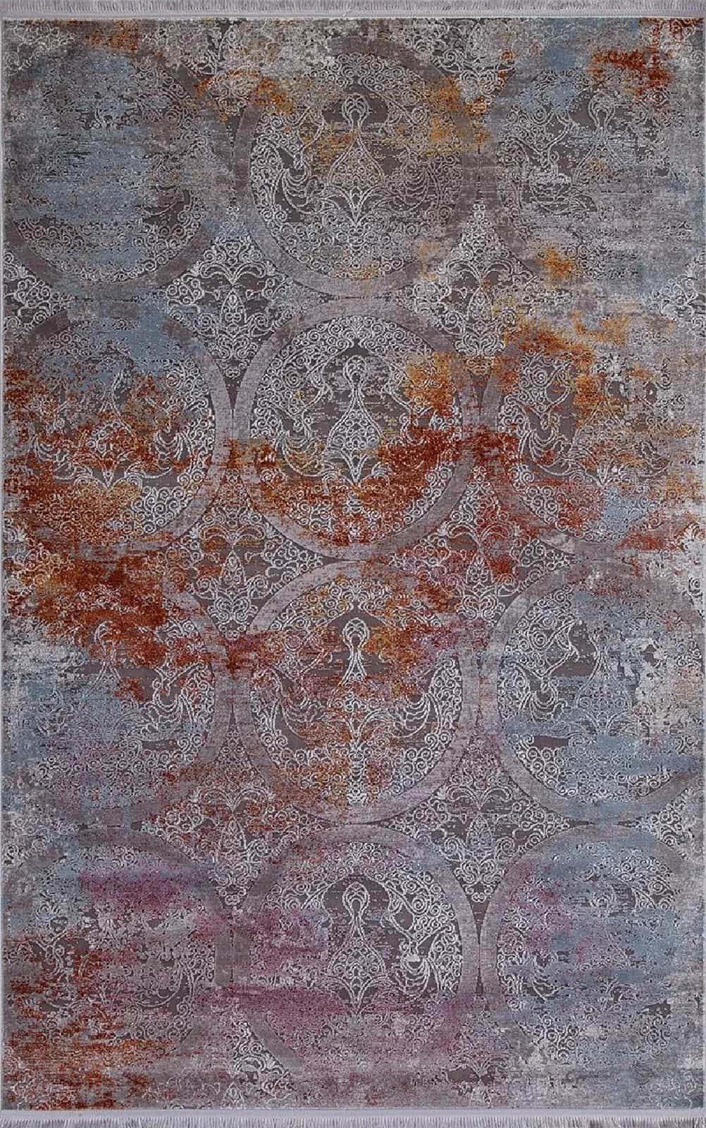 Ковер KARMEN HALI RIM 05705G Прямоугольная Grey 2.85x4м