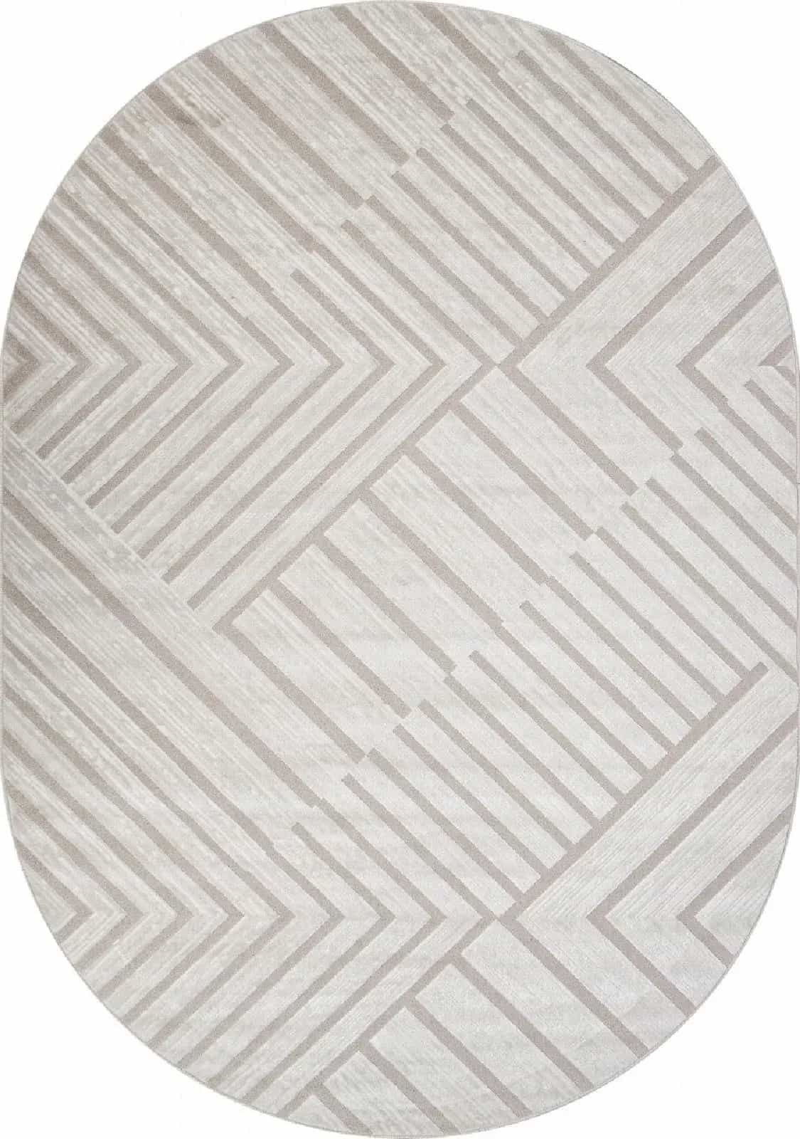 Ковер Merinos DIOS F438 Овальная Cream Овал 0.8x1.5м