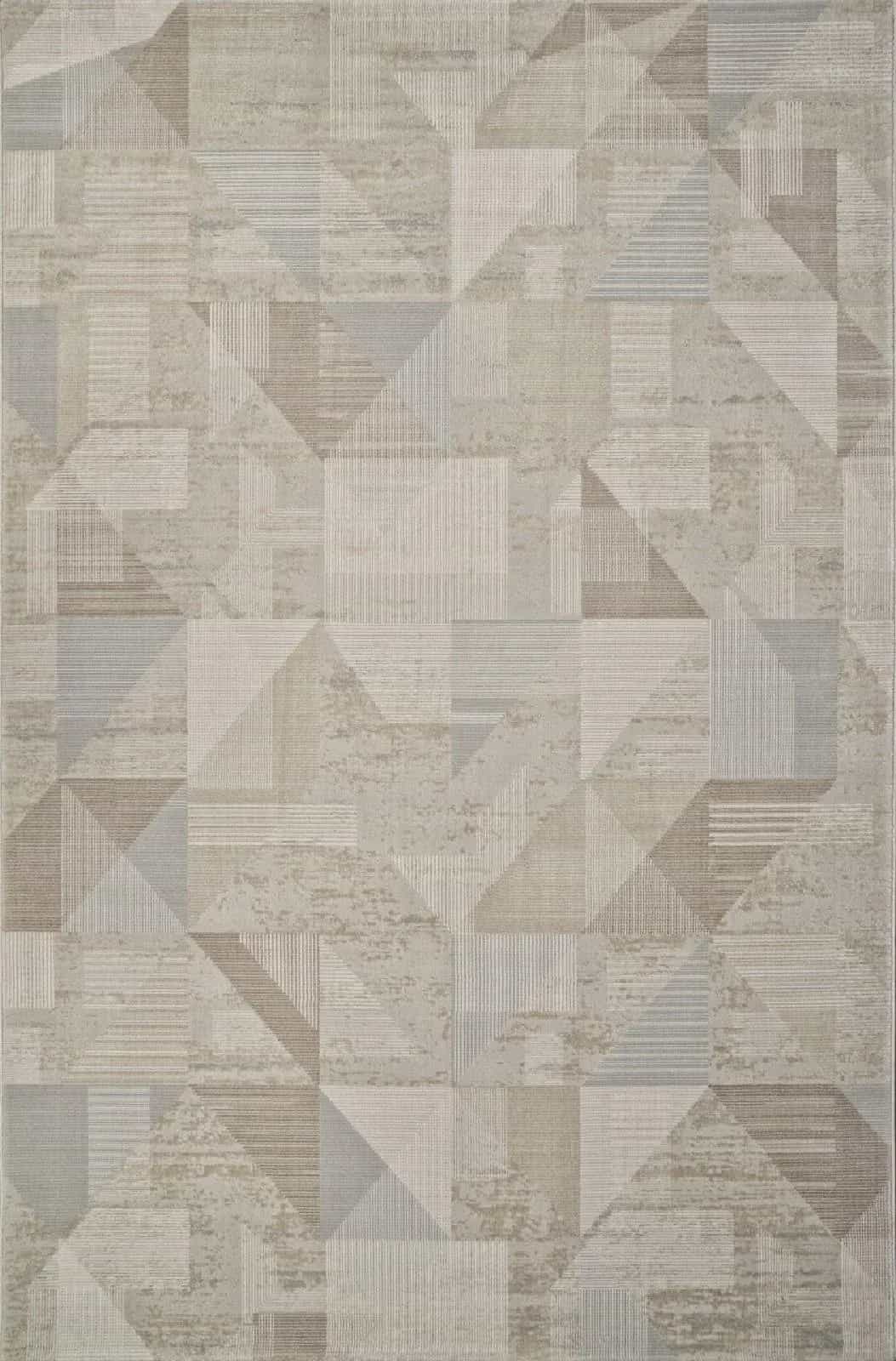 Ковер VALENTIS AFINA F416AD Прямоугольная BEIGE / L.BROWN 0.8x1.5м