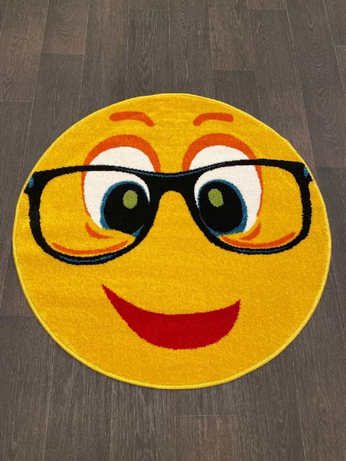 Ковер Merinos SMILE NC14 Овальная YELLOW Круг 1x1м