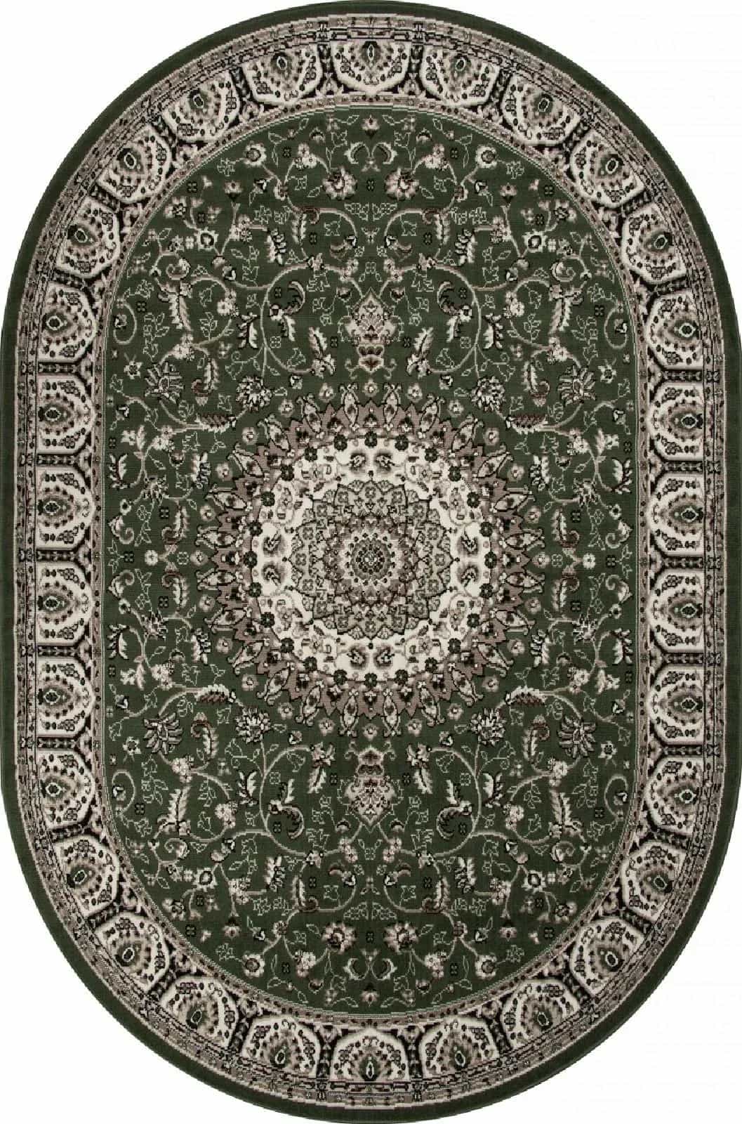 Ковер Merinos GAVANA d409 Овальная Green Овал 2.5x4м