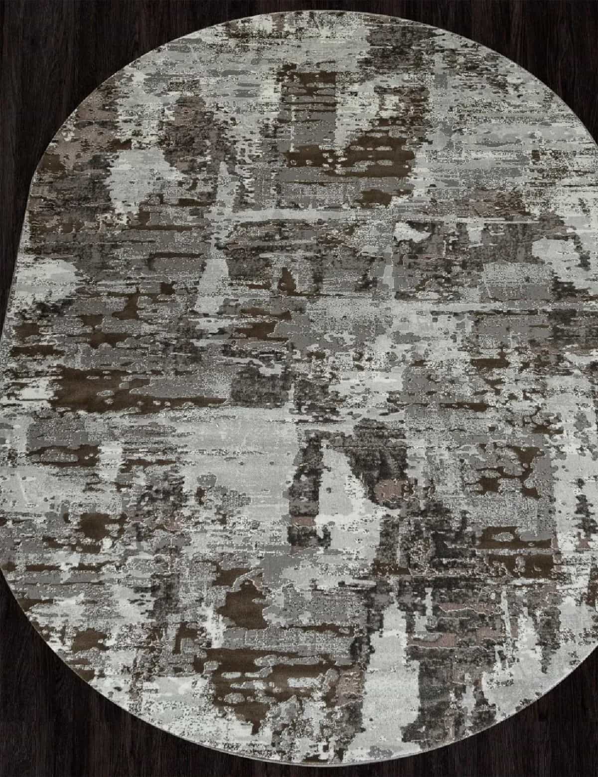 Ковер Merinos GRAFF F238 Овальная GRAY-BEIGE Овал 2.4x3.4м