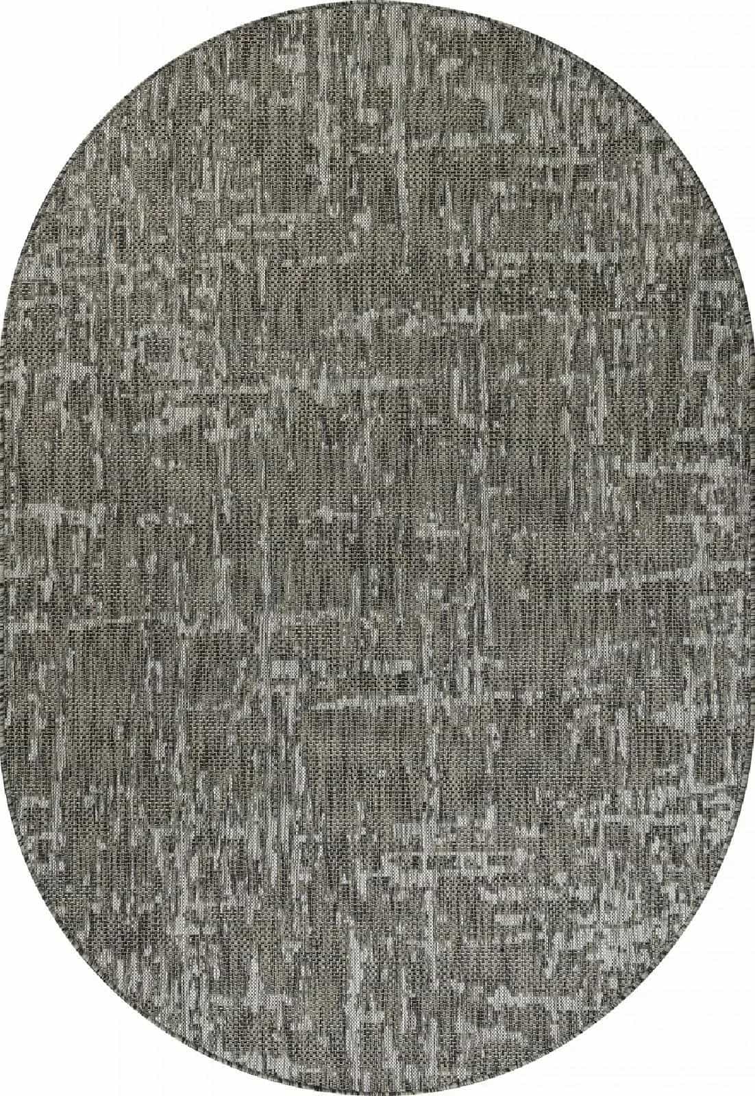 Ковер Merinos KAIR S136 Овальная GRAY Овал 1.6x2.3м