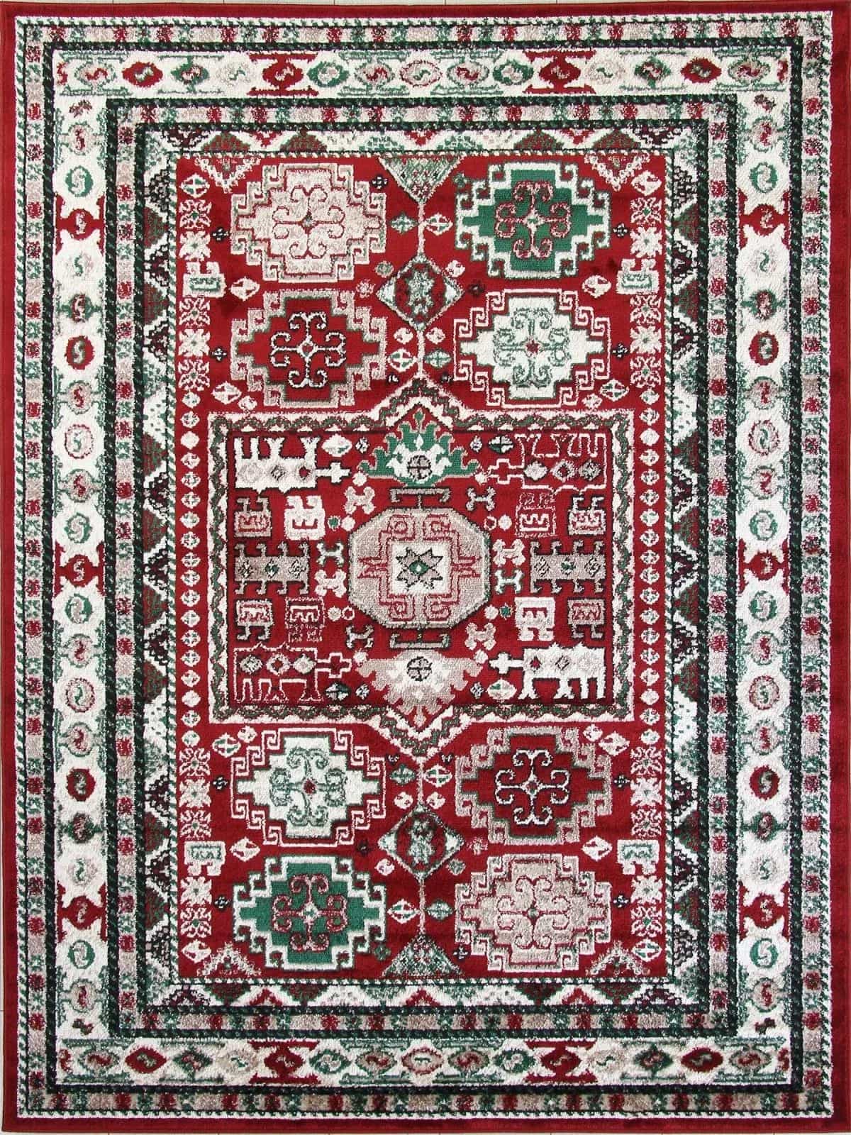 Ковер Ковер Классический MERINOS DARGA F667 RED-CREAM 2x4м