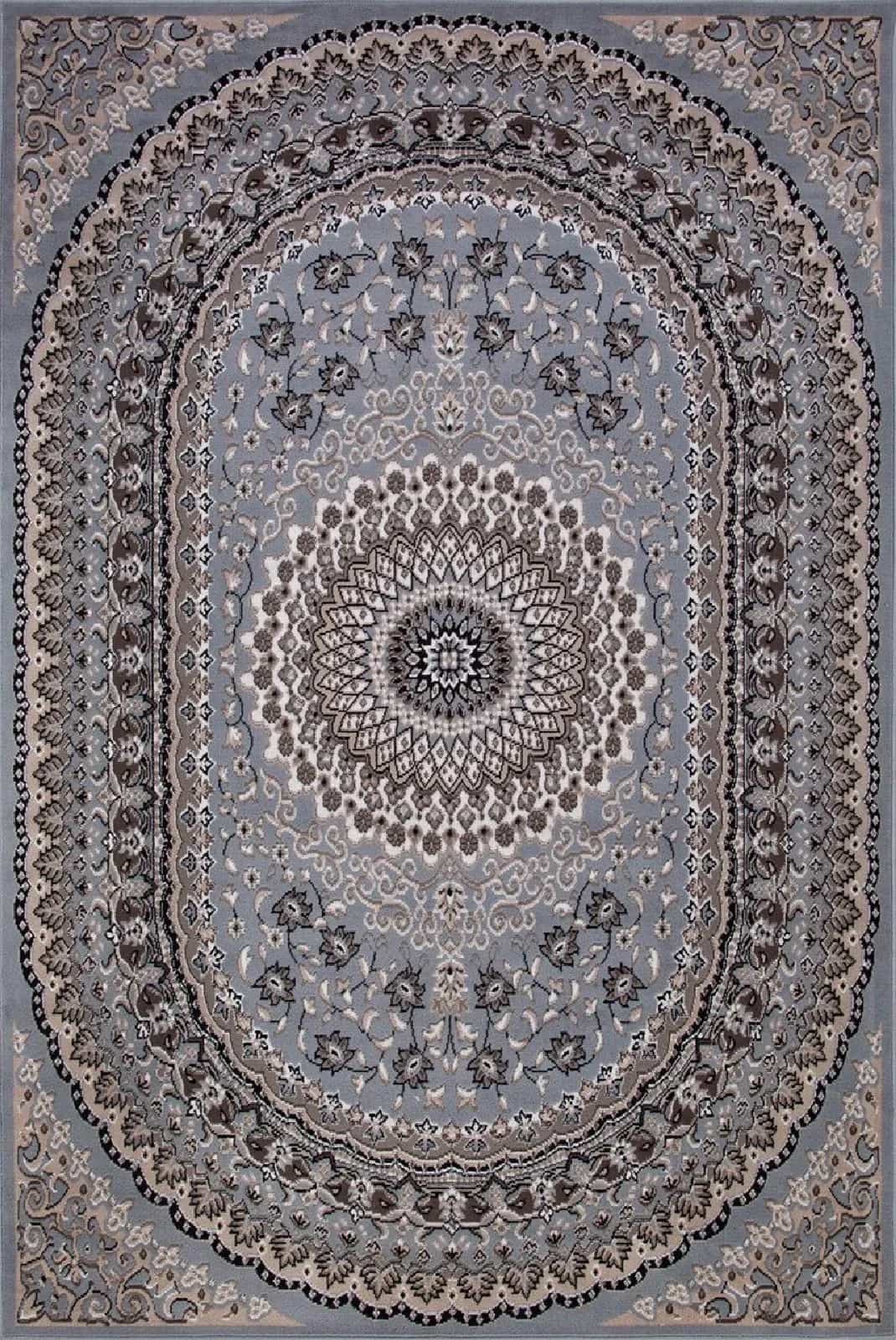 Ковер MERINOS SIERRA D504 BLUE-BROWN 2 3x5м