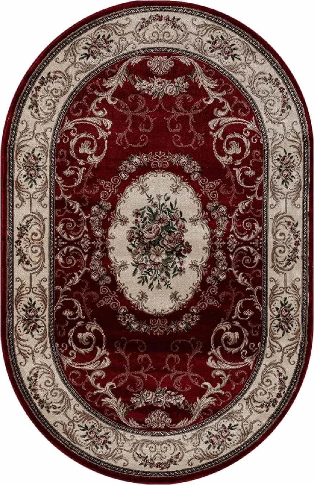 Ковер MERINOS COLIZEY d066 RED Овал Овал 2.5x4м