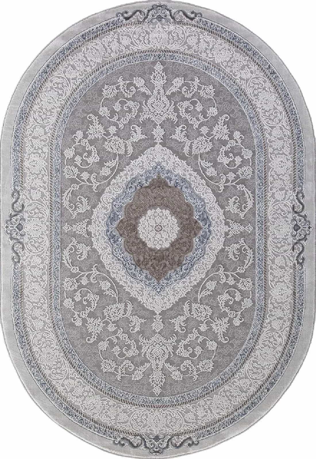 Ковер KARMEN HALI ARMINA 03874A Овальная Blue Круг 2x2м