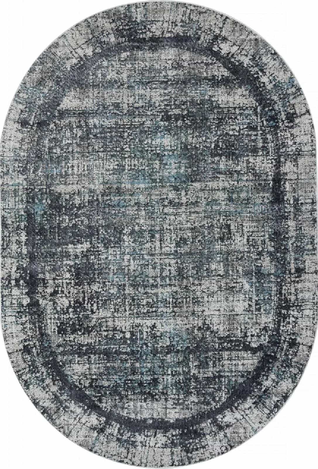 Ковер ARTEMIS SAFARI 02467H Овальная BLUE / GREY Овал 1.6x2.3м