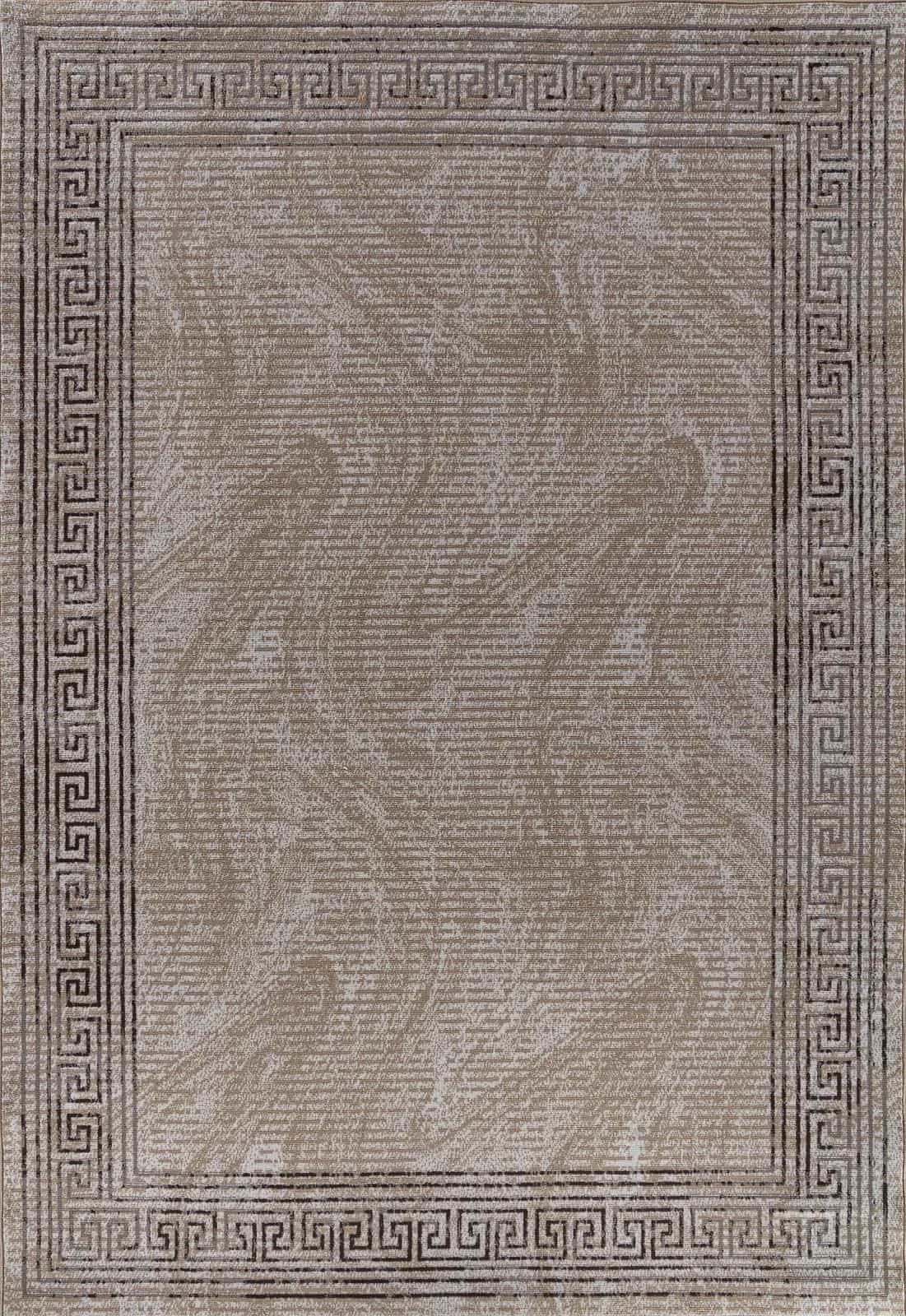 Ковер AIDIN CARPET PRAGA 06022A Прямоугольная TOZ GRI / BROWN 1x2м