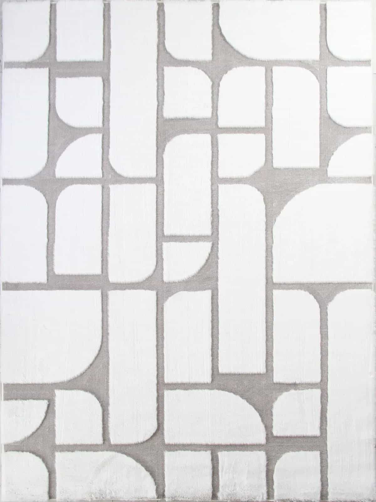Ковер PIXEL RABBIT CARVING PX4001 Прямоугольная CREAM / GREY 1.6x2.3м