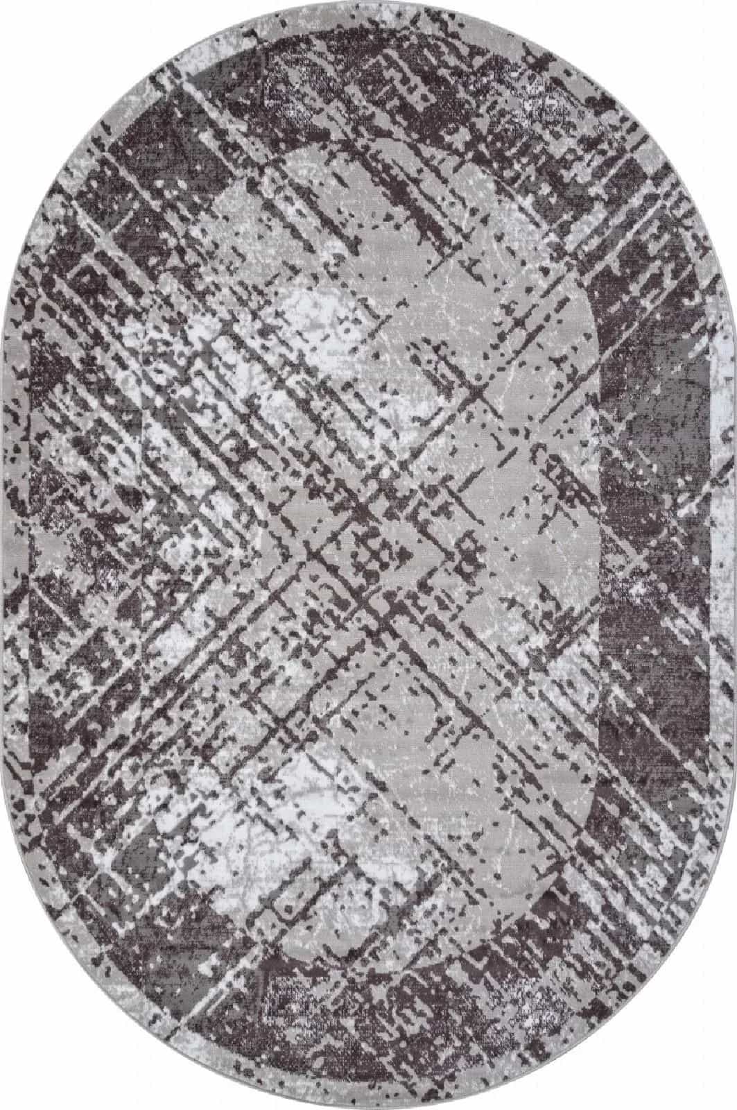 Ковер Merinos SILVER F391 Овальная GRAY Овал 3x4м
