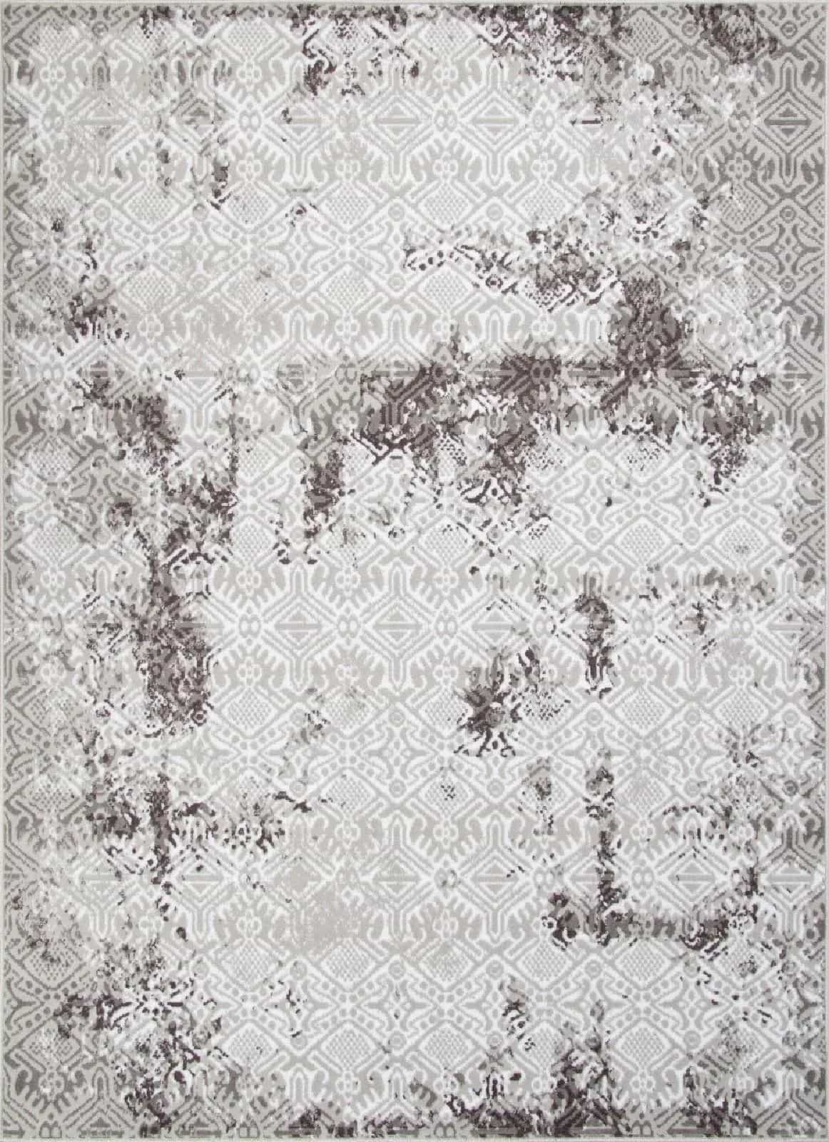 Ковер Merinos SILVER F392 Прямоугольная GRAY 2x5м