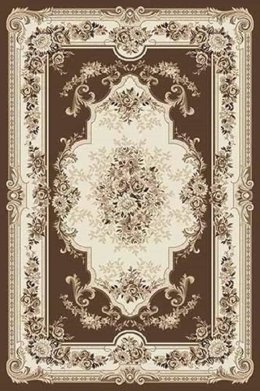 Ковер Merinos VALENCIA DELUXE 4015 Прямоугольная Brown 2.5x3.5м