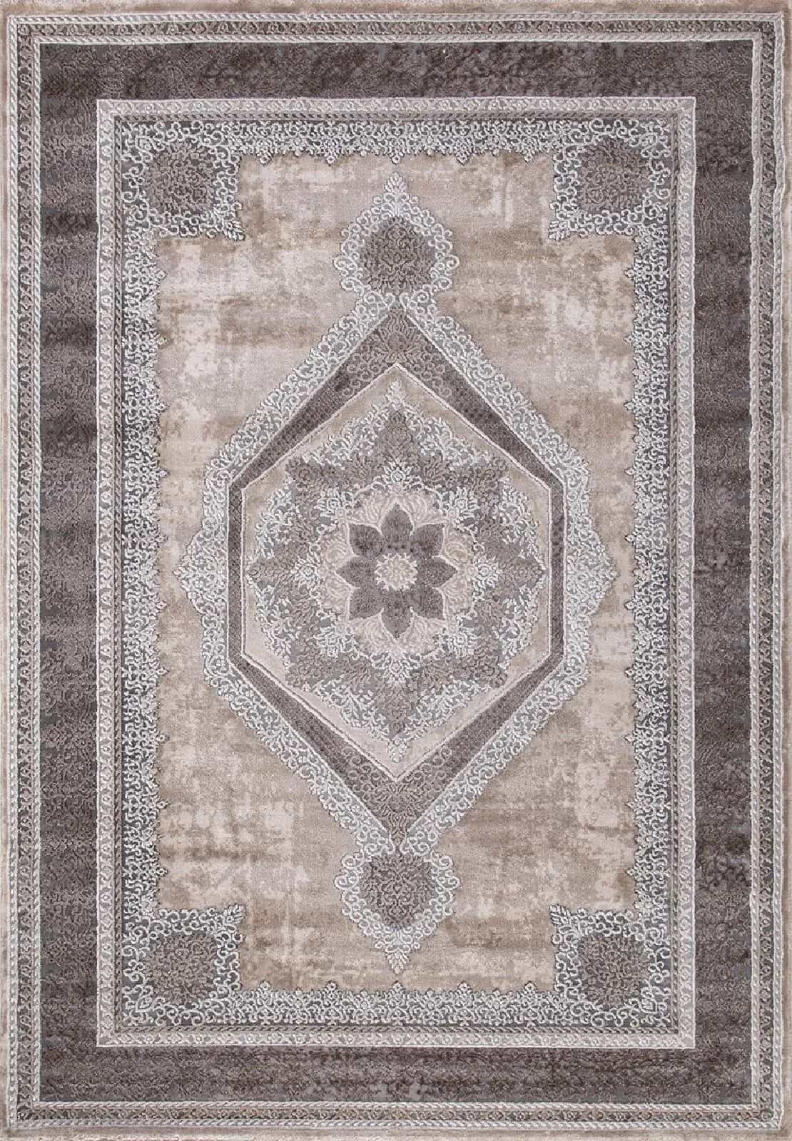 Ковер KARMEN HALI ARMINA 04037C Прямоугольная Grey-Brown 1.6x4м