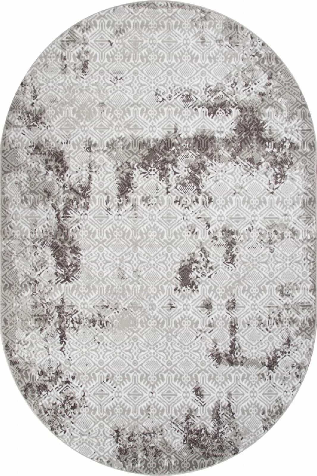 Ковер Merinos SILVER F392 Овальная GRAY Овал 3x4м