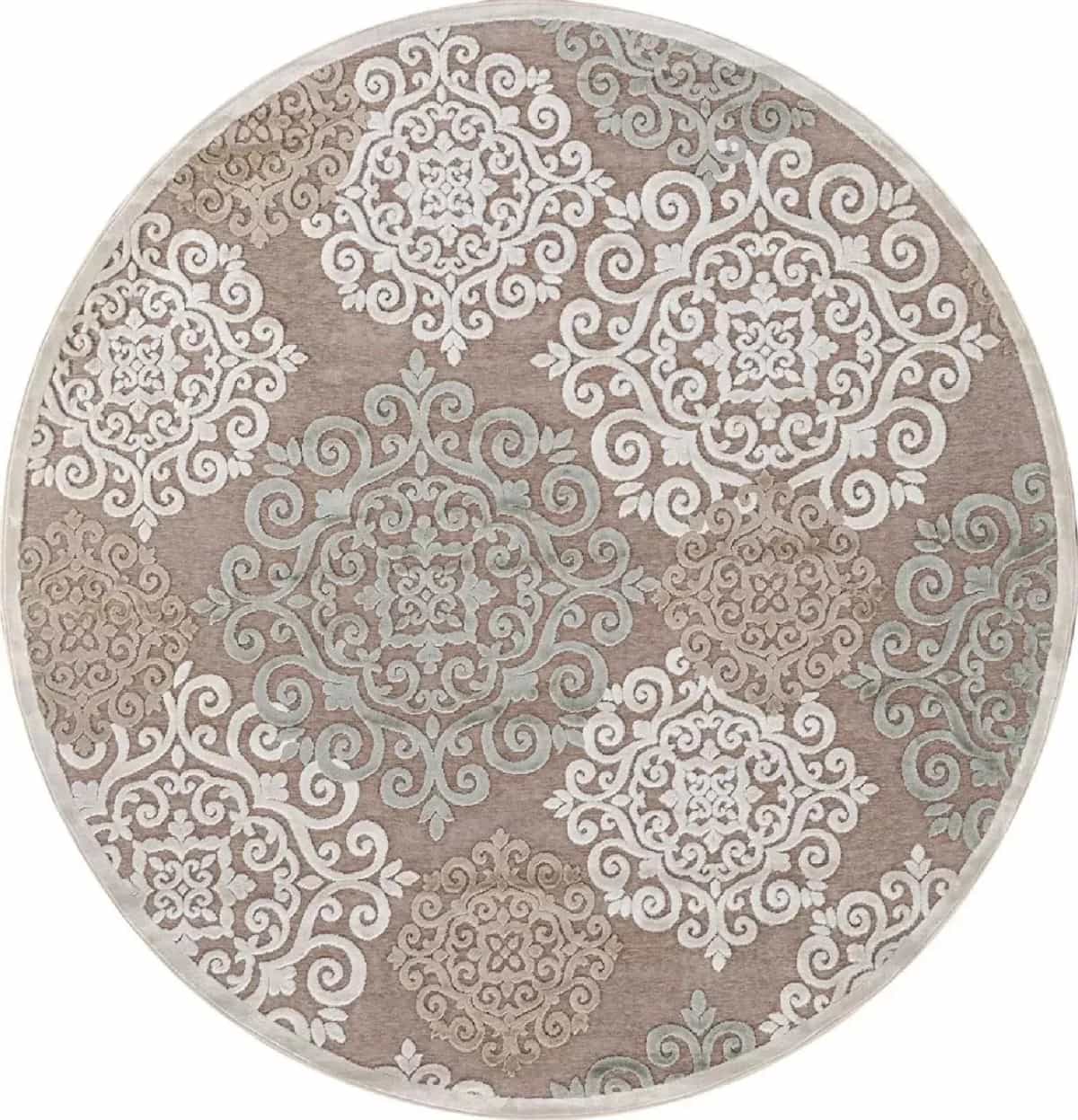 Ковер RAGOLLE GENOVA 938001 Овальная 6555 90 Круг 2x2м