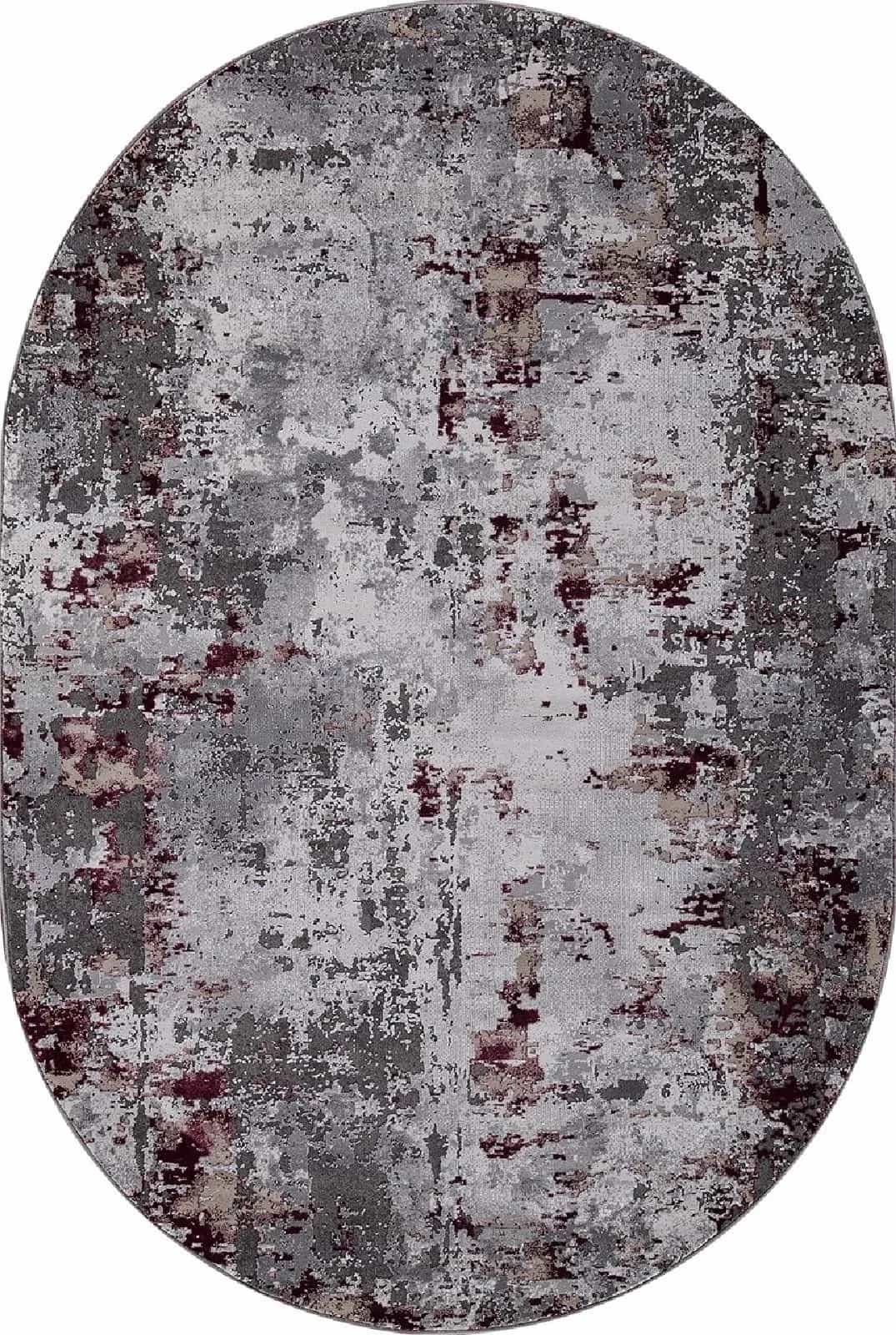 Ковер Merinos GRAND 23319 Овальная 950 GREY / PURPLE Овал 2x2.9м