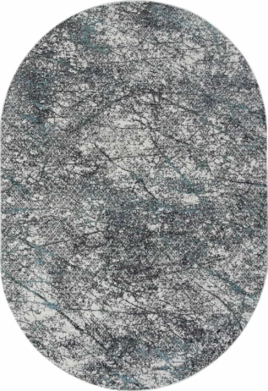 Ковер ARTEMIS SAFARI 02474H Овальная BLUE / GREY Овал 1.6x2.3м