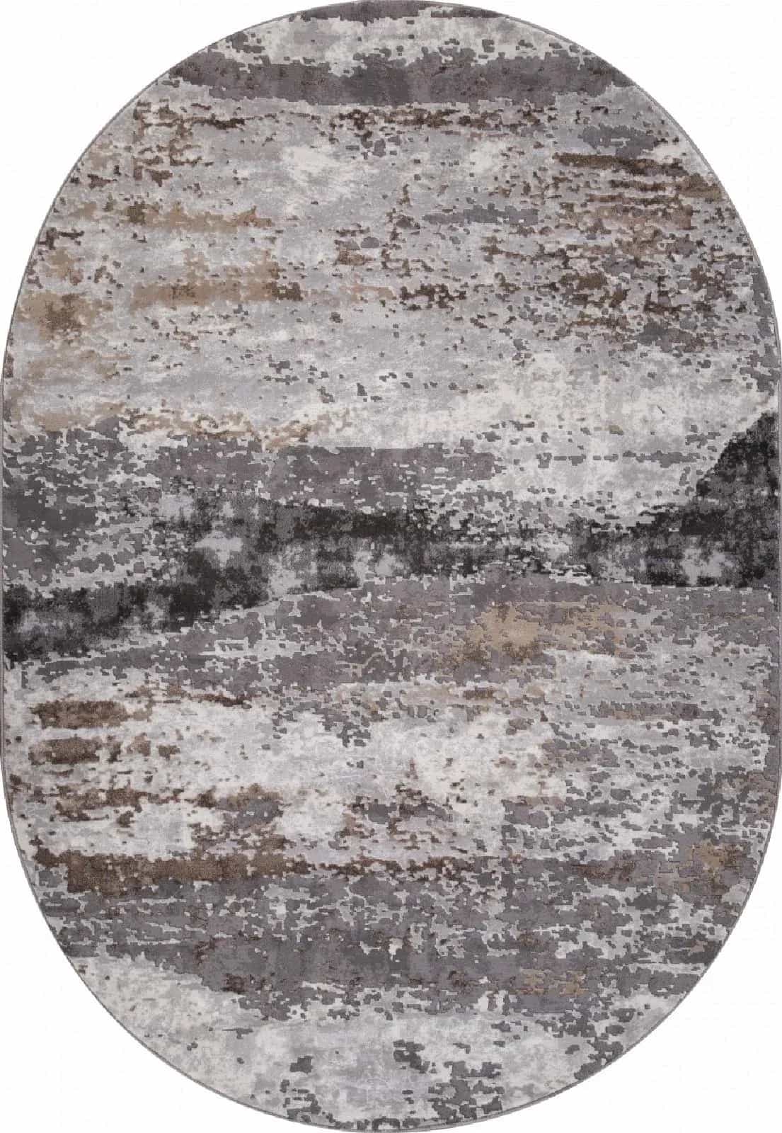Ковер Merinos GRAFF 2788 Овальная Gray-Beige Овал 2.4x3.4м