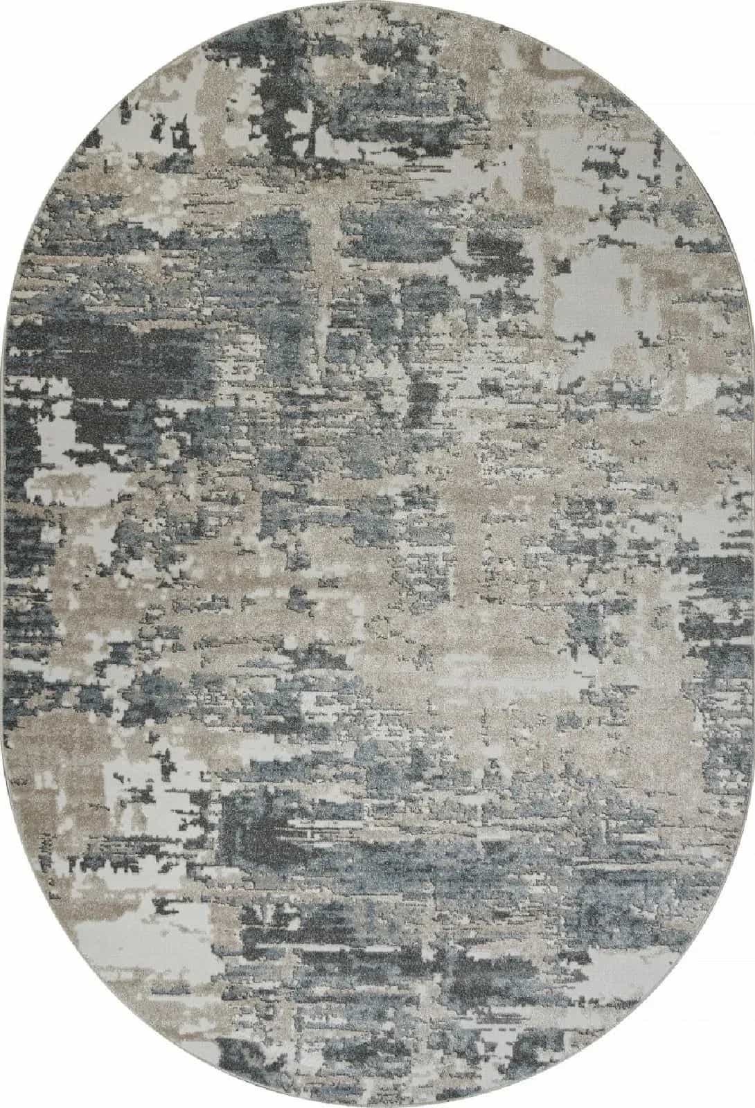 Ковер Merinos NATUREL F231 Овальная Beige-Blue Овал 3x4м
