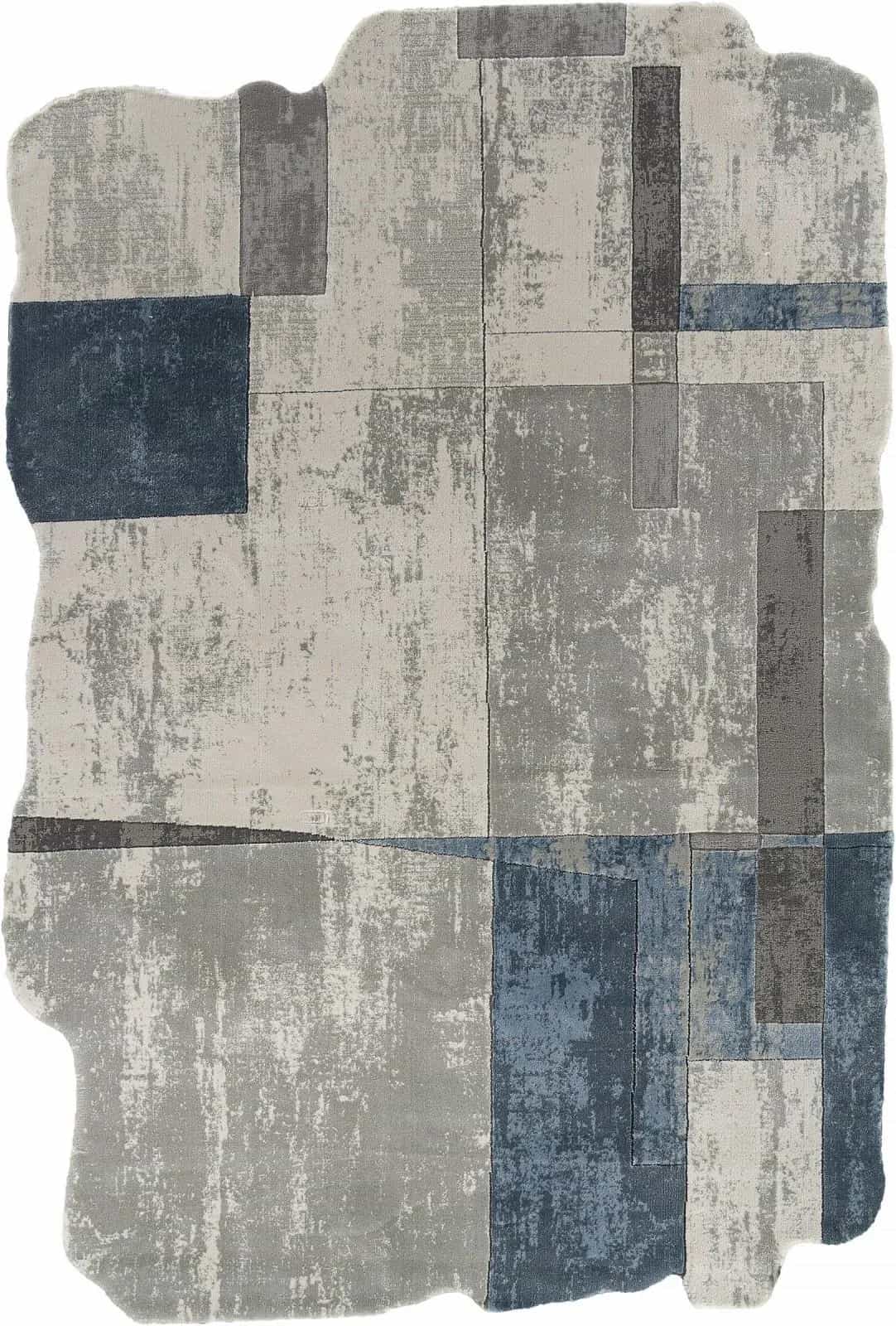 Ковер KARMEN HALI SAFIR 00838T Прямоугольная GREY / BLUE 2.34x3.4м