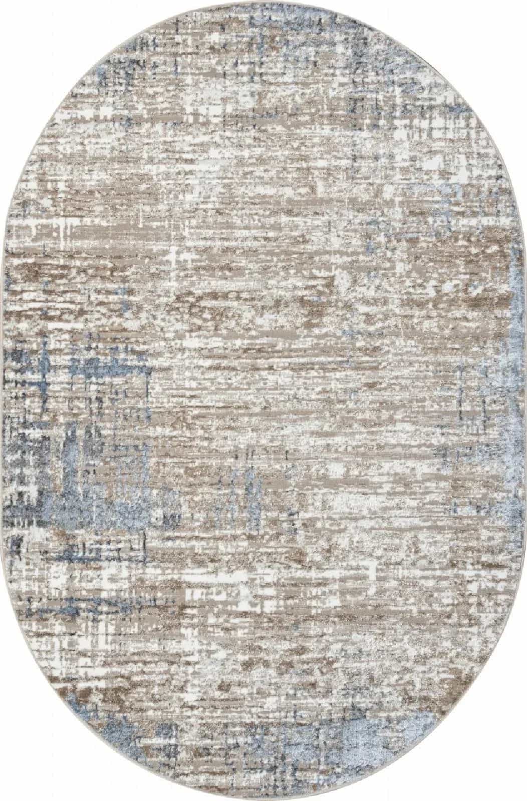 Ковер Ковер Современный ALPIN PARADIZE 01629A L.BLUE / BEIGE Овал Овал 2x2.9м
