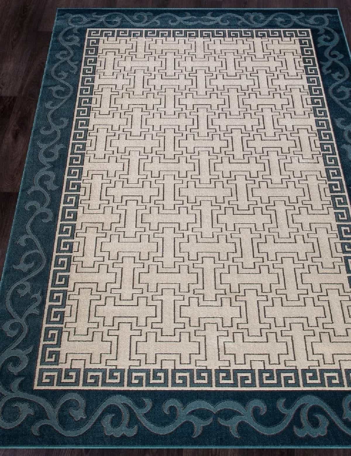 Ковер Merinos SERENITY D781 Прямоугольная CREAM-BLUE 2.8x4.8м