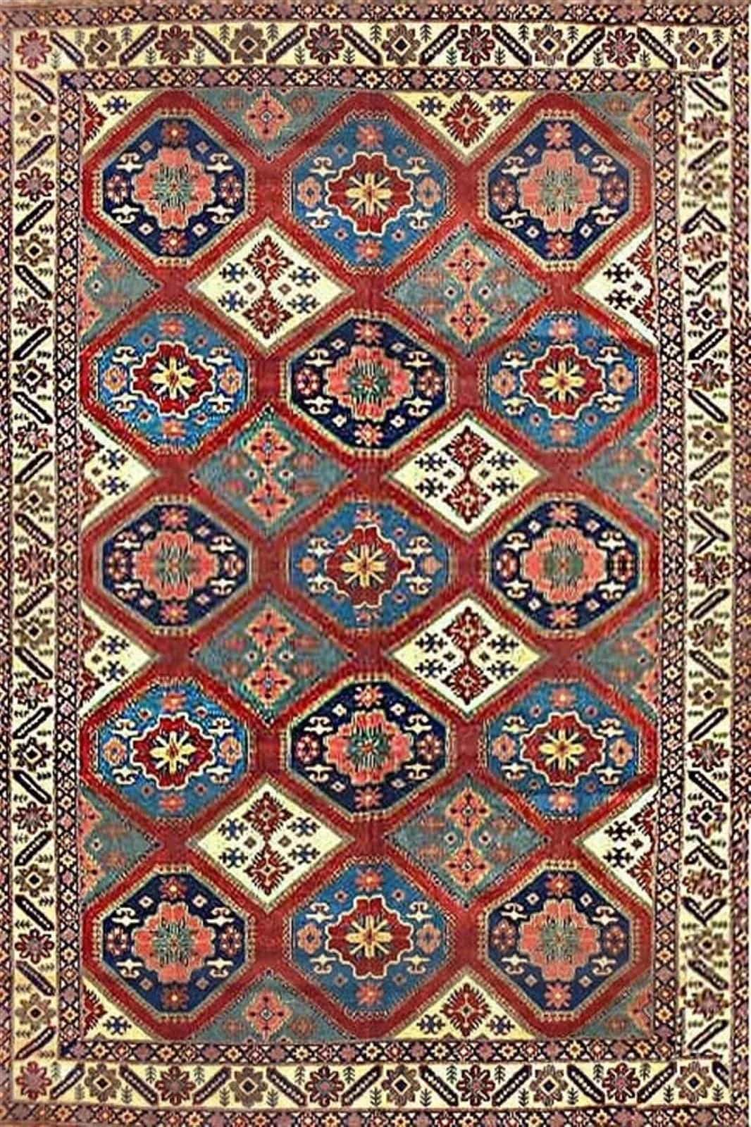 Афганский ковер ручной работы Казах 2.13x2.98м