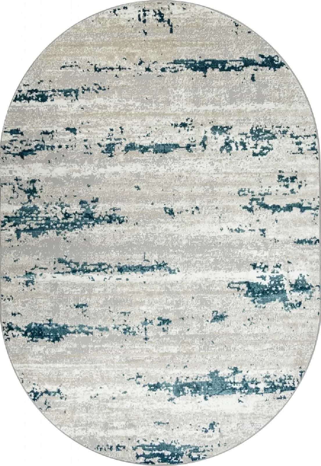 Ковер Merinos PALERMO F298 Овальная GRAY Овал 1x2м