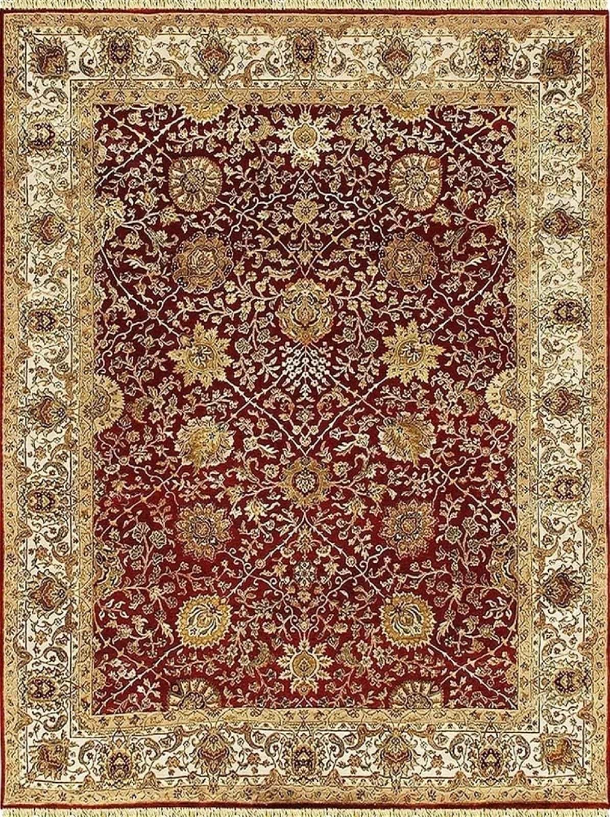 Индийский ковер ручной работы Жайпур Агра 2.65x3.53м