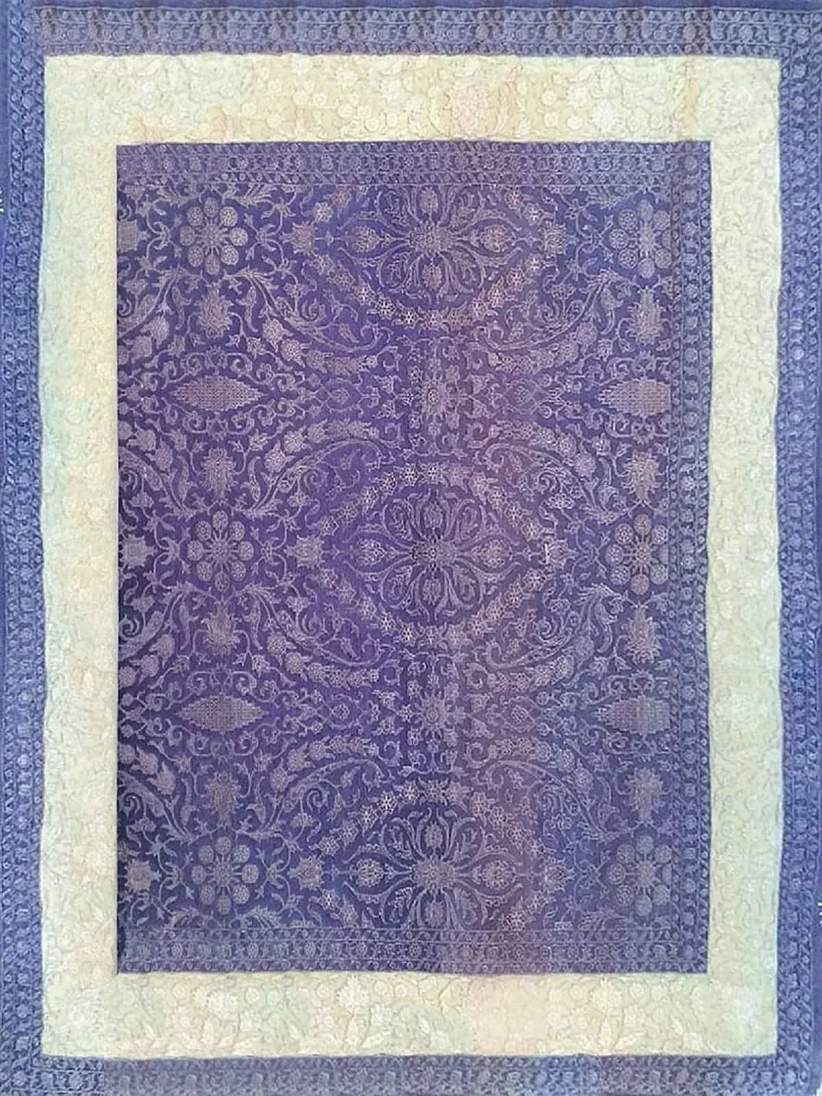 Индийский ковер ручной работы Жайпур Агра 2.39x3.05м