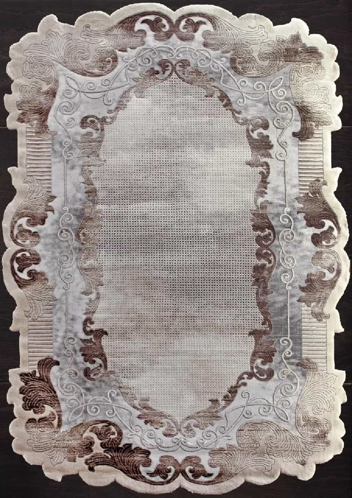 Ковер KARMEN HALI SAFIR 00857C Прямоугольная Grey-Brown 1.56x2.3м