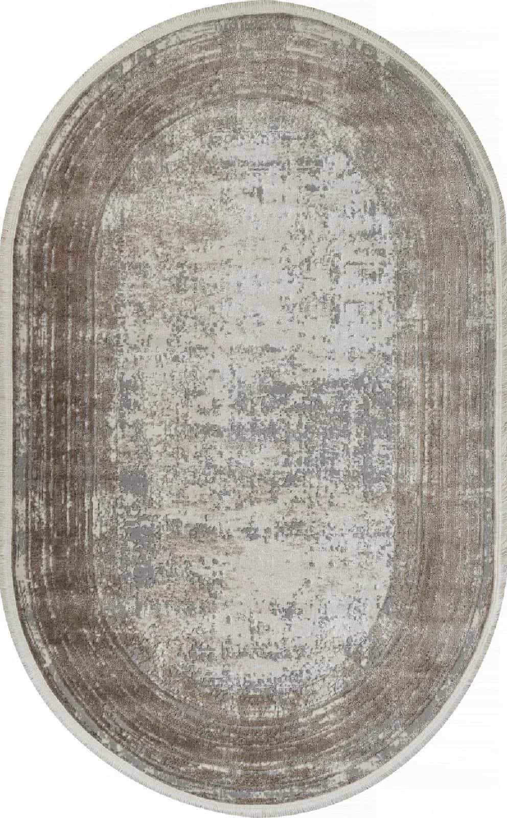 Ковер KARDELEN MARMARIS 26927A Овальная GRY / D.BEIGE Овал 1.92x2.9м