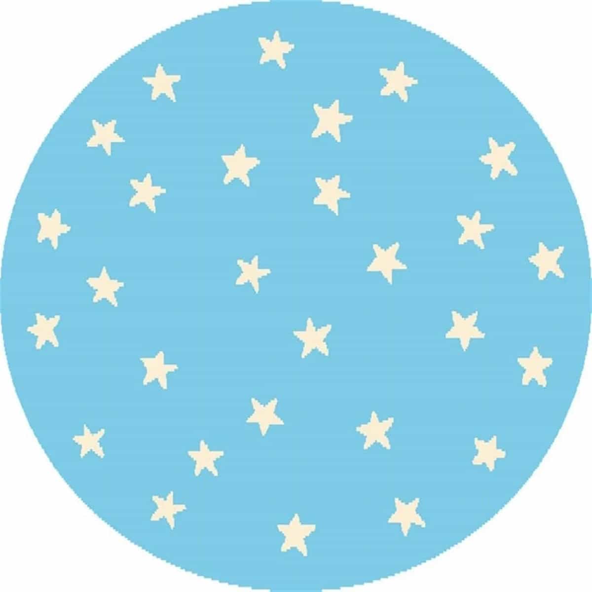 Ковер Agnella Funky Top starf blue круг Круг 0.8x0.8м