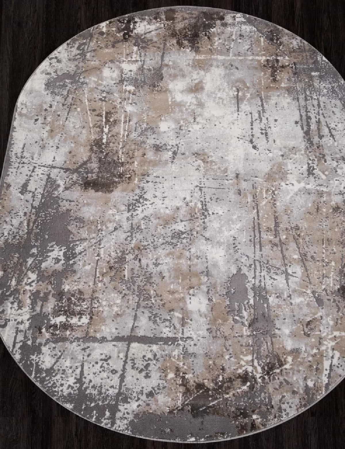 Ковер Merinos GRAFF 3433 Овальная GRAY-BEIGE Овал 2.4x3.4м