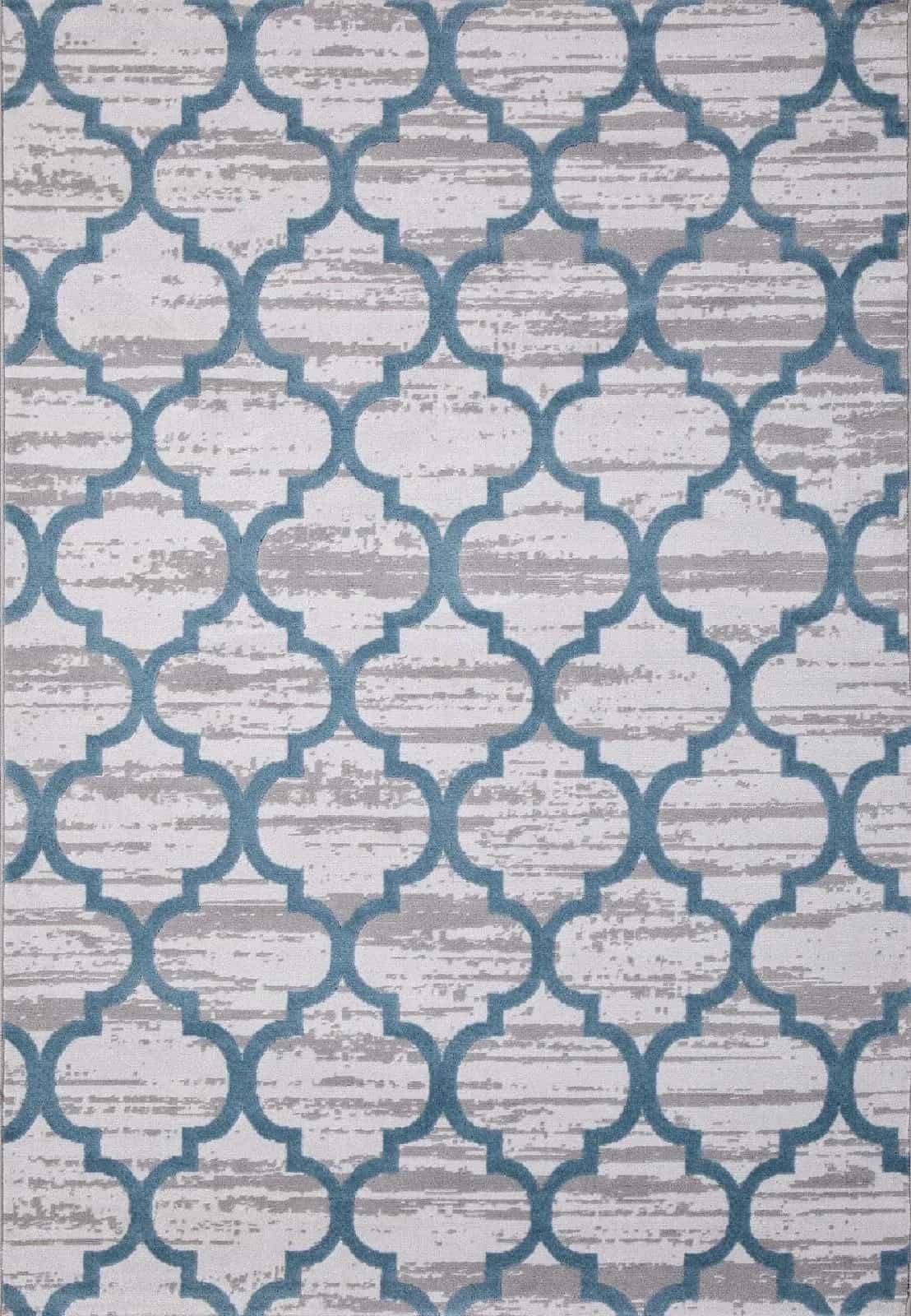 Ковер ARDA Valentino M012A Прямоугольная D.GREY SHRINK / L.BLUE HEATSET 3x4м