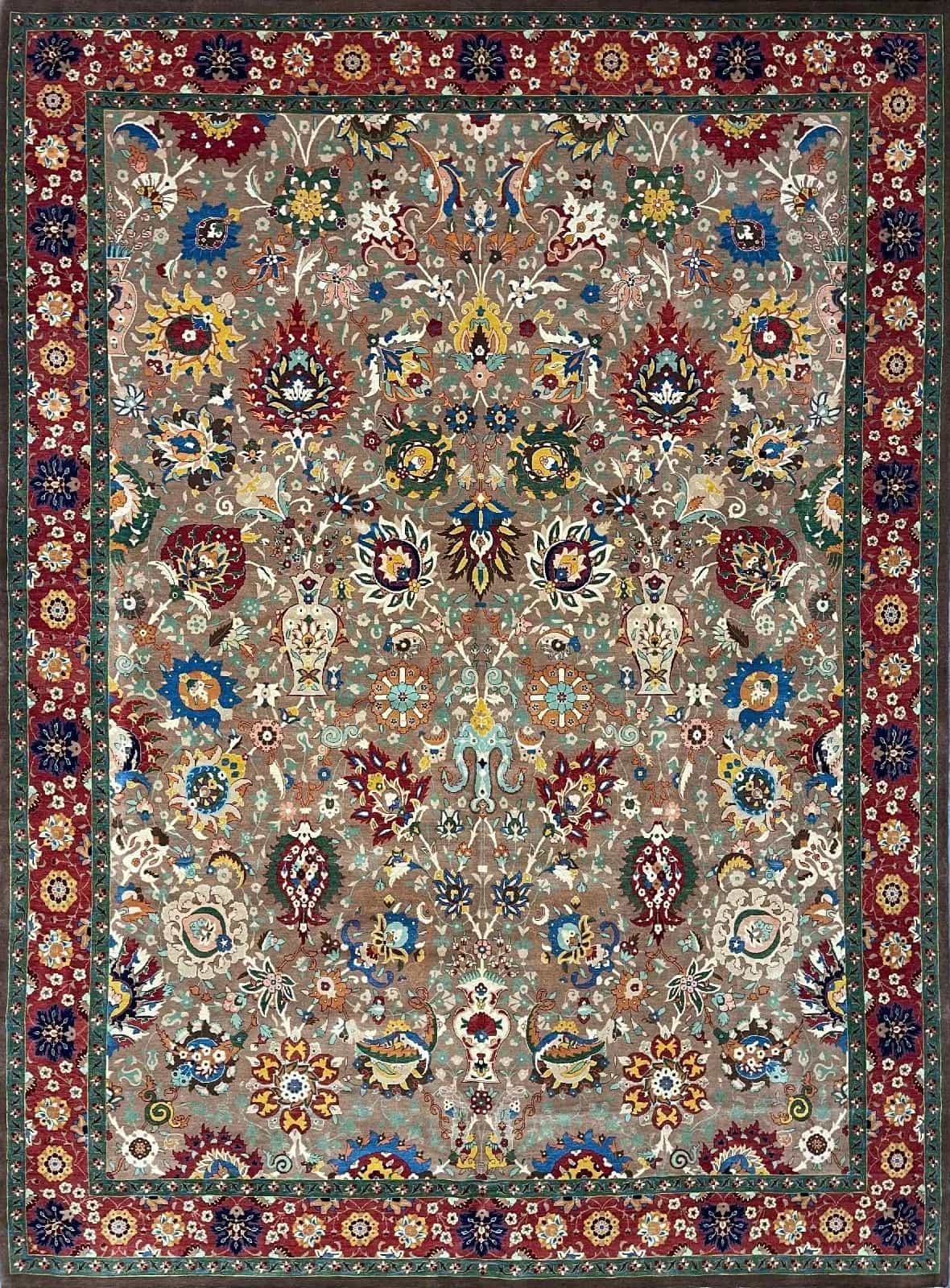 Шерстяной Иранский ковер ручной работы 3.18x4.35м