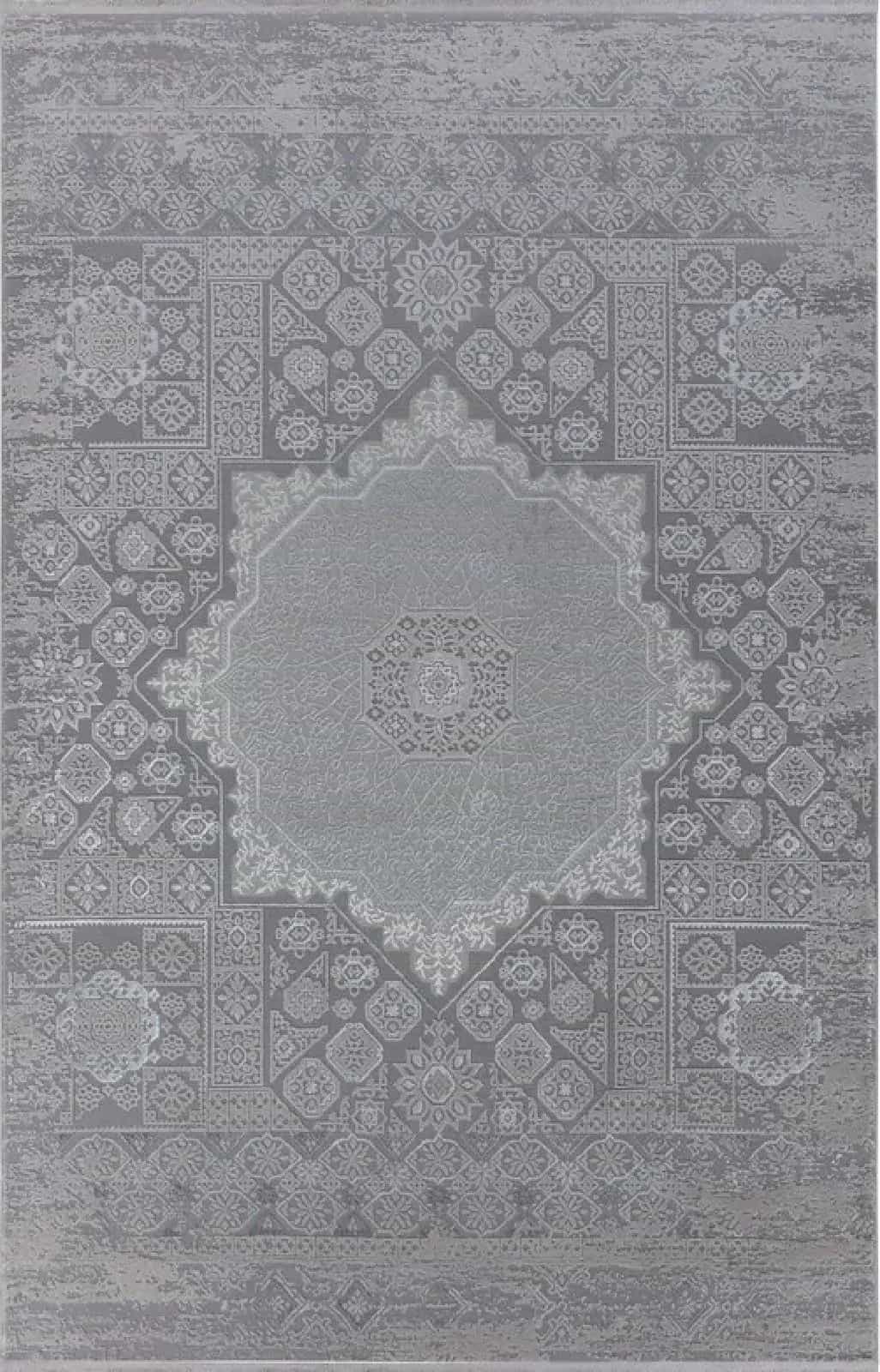 Ковер OZ KAPLAN Leonidas B0759A Silver-Grey 1.6x2.3м