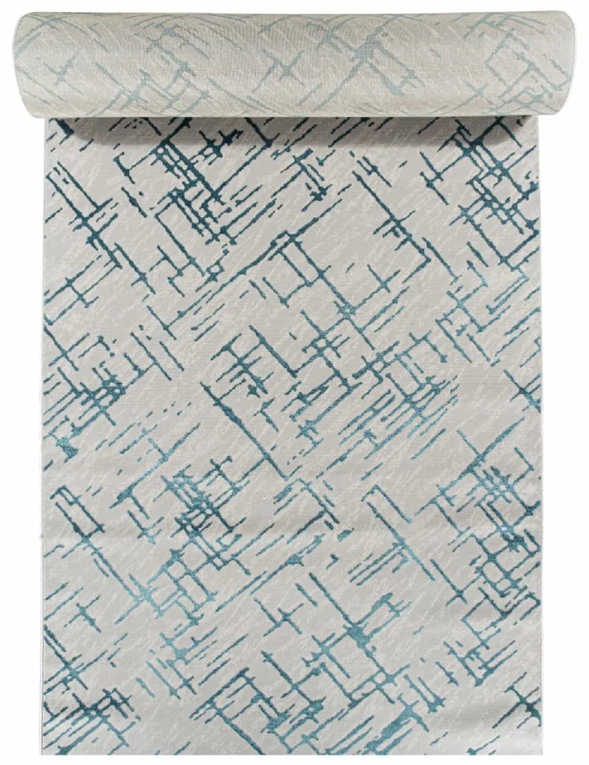 Дорожка Merinos LIMAN F164 GRAY-D.BLUE 25м