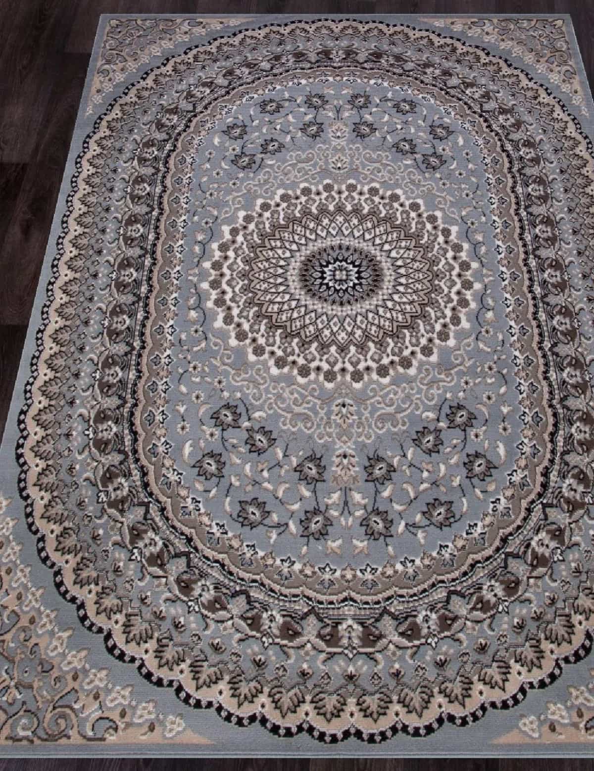 Ковер Merinos SIERRA D504 Прямоугольная BLUE-BROWN 2 3x4м