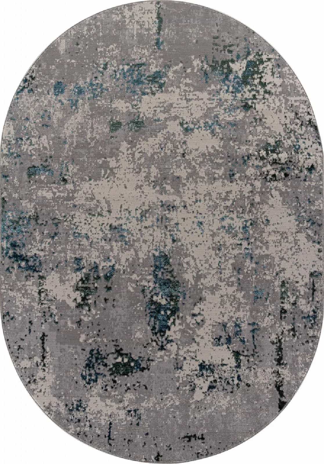 Ковер Merinos LIMAN F477 Овальная GRAY-BLUE Овал 2.8x3.8м