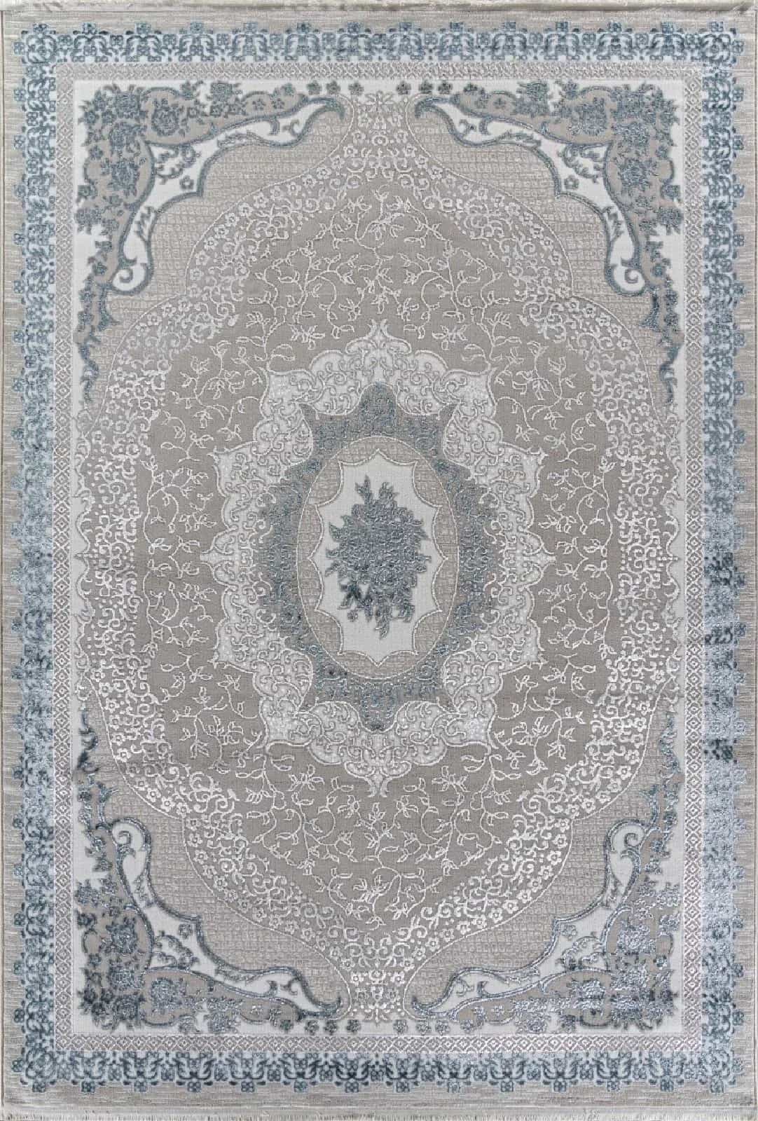 Ковер ARDA EFSAN Q010A Прямоугольная CREAM SHRINK / BLUE FDY 2x4м