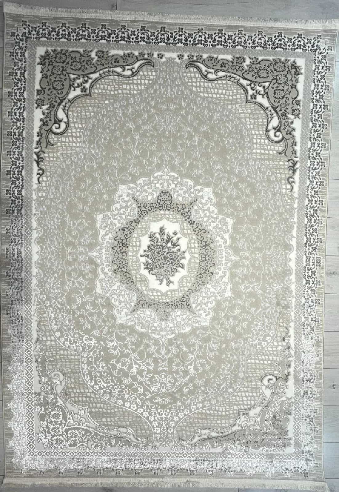 Ковер ARDA EFSAN Q010A Прямоугольная CREAM SHRINK / GREY FDY 2x4м