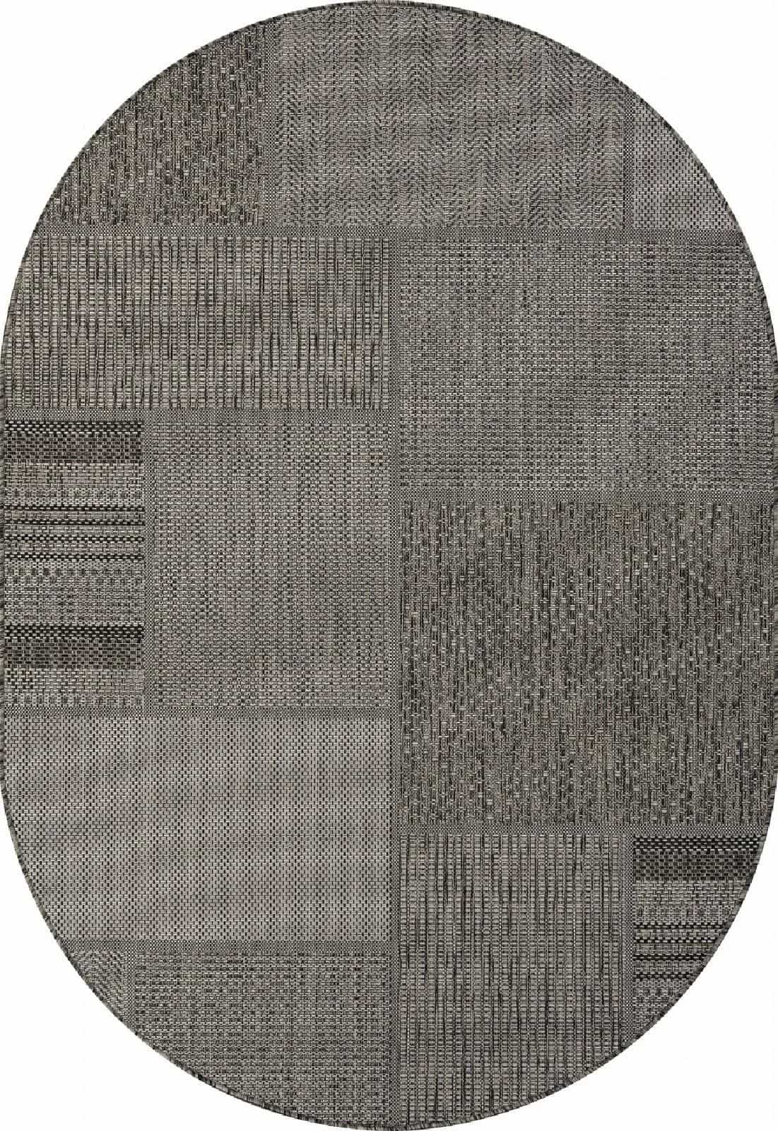 Ковер Merinos KAIR S139 Овальная blackgray Овал 2x2.9м